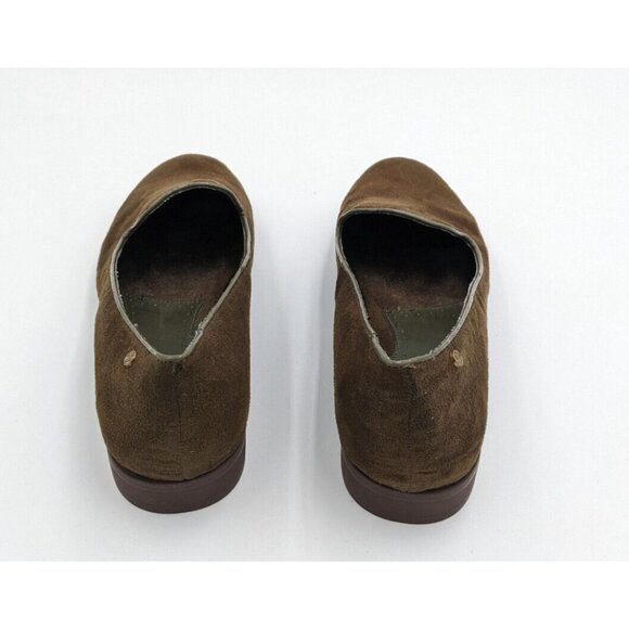 Bass Women's Flats Size 9 M Green Faux Suede Loafer Ballet - Picture 8 of 12